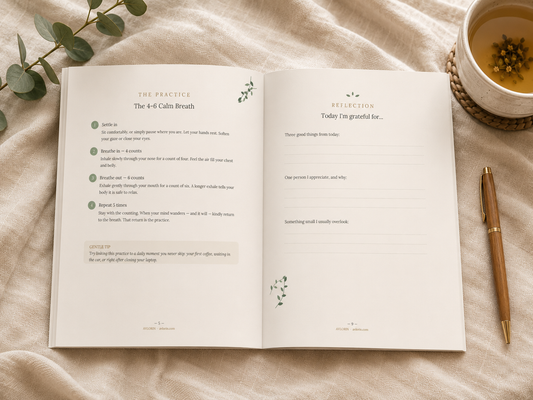 The Mindful Living Starter Guide — 24-Page Printable Wellness eBook