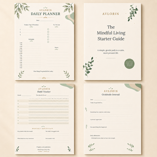Ultimate Wellness Bundle — 4 Printable Planners & Guides (Save 35%)